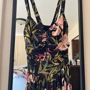 Gabriela Maeve dress from Anthropologie Medium Black Floral